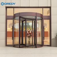 Puerta Giratoria Eléctrica de Vidrio con Acabado Moderno OREDY, con Tecnología de Levitación, Impermeable, para Uso Interior en Hoteles