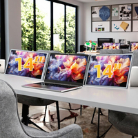 Écran d'extension LumiCreate, double écran IPS portable, moniteur Type C Full HD avec haut-parleur intégré, compatible Mac et Windows