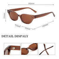 Lunettes de soleil œil-de-chat chics à monture large, légères, sensation haut de gamme, unisexe, protection UV400, en acétate, style luxe et tendance