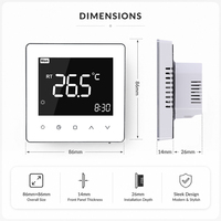 Termostato Inteligente Tuya para Habitaciones, Controlador WiFi para Unidades de Ventilación y Refrigeración (FCU) HVAC, Fabricante OEM