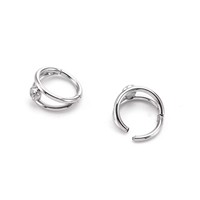 Cincin Hidung Zirkon Baja Tahan Karat 316 Grosir Perhiasan Tindik Tubuh Anti Luntur Anting Cincin Tertutup Unisex