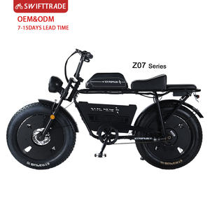 Motocicleta Eléctrica Retro de 48V 400W 46AH para Adultos, de Aluminio con Suspensión Completa y Neumáticos Anchos, Precio Económico - Product Image 1