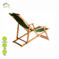 Silla de Playa Plegable de Madera con Logotipo Personalizado al por Mayor, Diseño Tradicional, Muebles de Exterior para Uso en Playa y Piscina, China