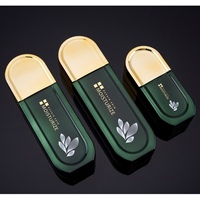Ensemble de flacons pompe cosmétiques ronds en verre de 40 ml, 100 ml, 120 ml, impression sérigraphique pour emballages personnalisés de soins de la peau (crème, sérum, crème pour le visage)