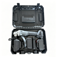 Meuleuse d'angle sans fil industrielle portable 21V, sans balais, interrupteur coulissant, broche M10, batterie 1500mAh, disque de meulage 125mm