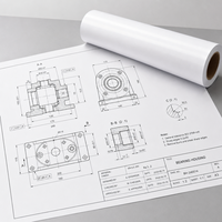 Vente en gros usine : Rouleaux de papier pour traceur CAO 80 g/m², papier Bond d'ingénierie avec mandrin de 2 et 3 pouces pour impression et dessin architectural