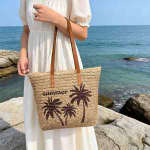 Custom Your Logo Summer <b>Beach</b> <b>Straw</b> <b>Bags</b> <b>Large</b> Capacity <b>Beach</b> Tote <b>Bags</b> - Product Image 3
