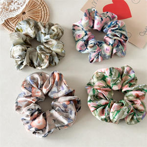 Élégant serre-tête floral français vintage avec ruban, accessoire pour cheveux, design à nœud réglable pour femmes et filles - Product Image 4