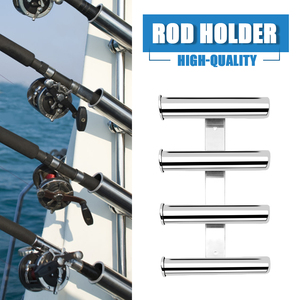 Vente en gros de pièces marines, accessoires en acier inoxydable à 4 maillons, 4 tubes, <span class=keywords><strong>support</strong></span> de <span class=keywords><strong>canne</strong></span> à pêche à pince pour bateau - Product Image 6