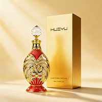 Botol Parfum Logam Mewah 15ml Motif Bunga, Dapat Digunakan Kembali, Warna Emas, untuk Parfum, Minyak Atsiri, Botol Arab dengan Pipet Tetes