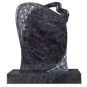 Великобритания, Гравировальный камень, античный камень, чистый надгробный камень, черный гранитный памятник - Product Image 5