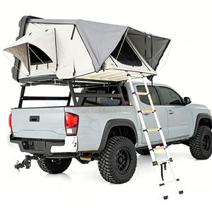 Camping Tent Double 4 Person Luxury Dachzelt Waterproof Rooftop Tent Aluminum Hard Shell Triangle <b>Car</b> Roof Top Tent 4-Season - Product Image 1