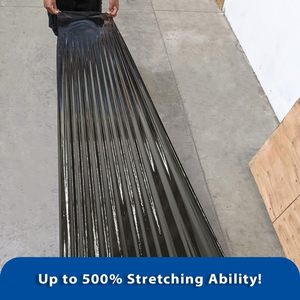 Huamaohengchun Black Premium <b>Stretch</b> <b>Wrap</b>, Heavy Duty Shrink Film for Shipping, Moving, Sealing - Stronger & Thicker, Durable - Product Image 5