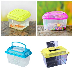 Mini Bicchiere Trasparente in Plastica con Coperchio per Acquario, Design Adatto per Tartarughe e Alimentazione di Animali Domestici, Prodotti Ecologici in PET - Product Image 4