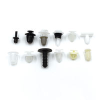 345 pièces 12 Types mixtes voiture universelle Clips de retenue et Kit de fixations en plastique noir Rivet vis Auto corps pare-chocs garde-boue Clips ensemble