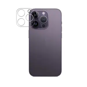 适用于iphone 15 15 pro全相机钢化玻璃15 plus 15 pro max的3D曲面相机镜头屏幕保护器