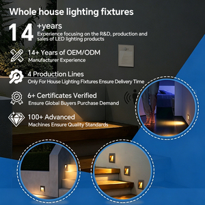 Lumière d'escalier à détecteur de mouvement LED, luminaires encastrés pour escalier, <span class=keywords><strong>spot</strong></span> <span class=keywords><strong>mural</strong></span>, lumière de nuit pour couloir, armoire, escaliers extérieurs - Product Image 2