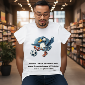 T-Shirt Unisex 210GSM 100% Cotone, Casual, Traspirante, Resistente, con Stampa DTF, Maglietta da Uomo - Product Image 3