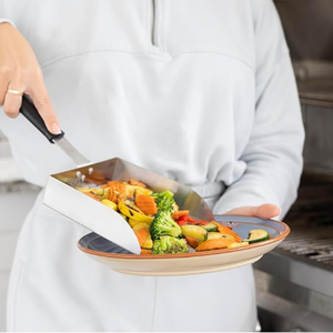 Stainless Steel Extra-Large Frying Food <b>Burger</b> French Fries Mover Shovel Grilling Tool Food <b>Spatula</b> Moving Food Tools - Product Image 6