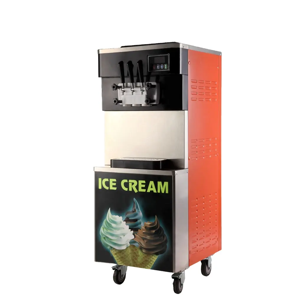 Ticari buz krem makinesi makinesi maquina para sorvete otomatik dondurma makinesi
