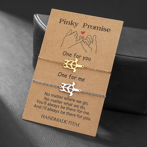 Pinky Promise Turtle <b>Bracelet</b> Gold Silver <b>Couple</b> Jewelry Valentine Gift Handmade Charm <b>Bracelets</b> - Product Image 1