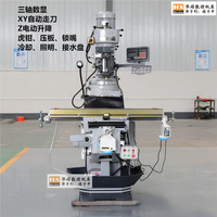 X6325D HUASHUO Tour de fraisage CNC portable, table de levage verticale robuste, neuve/occasion, multifonction, manuelle ou motorisée