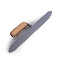 MAXMAN OEM/ODM Herramientas de Albañilería, Paleta de Acero al Carbono con Extremo Redondo, Paletas para Enlucido