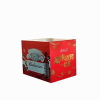 Boîte en carton d'emballage pour 6 bouteilles de bière, impression personnalisée de luxe, design exquis, fabriqué en Chine STPP