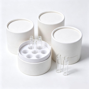 Emballage personnalisé en tube de papier pour poudre de collagène, écologique et recyclable, en carton cylindrique - Product Image 3