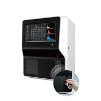 Analizador de Hematología Veterinario Automático de 3 Partes, Analizador de Hematología CBC Completamente Automático, Sistema de Análisis de Sangre Veterinario, Analizador de Química Sanguínea Veterinaria