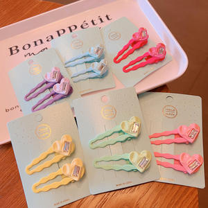 Diamant Hart Rimpel Frosted Eend Snavel Clip Klassieke Golf Diamant Hart Clip Set Voor Kinderen - Product Image 1