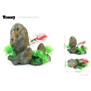 Rocaille en résine pour décoration d'aquarium – Composition de pierres élégante et durable pour votre aquarium - Product Image 4