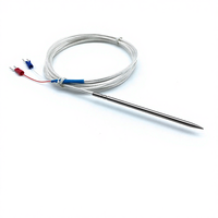 Sonde de température NTC à résistance thermique PT100, étanche, en acier inoxydable, avec aiguille insérée dans le sol, diamètre 3 mm