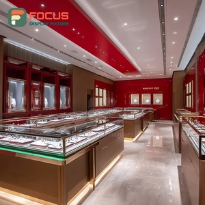 Custom Jewelry Showcase Cabinet Tempered Glass Panel Commercial Store Jewelry Cabinet - Product Image 3