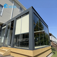 Pergola extérieure de luxe en aluminium Sweet Home, design personnalisé, imperméable, respectueuse de l'environnement, facile à assembler, décorations de jardin