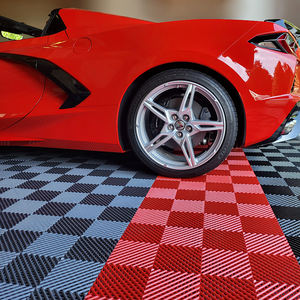 <b>Plastic</b> Wear Resistant Noise Reducing Interlocking Garage Floor System with Graphic Design for Residential and Commercial Use - Product Image 1