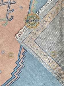 Blue Hand Knotted Area <b>Rug</b> <b>Pastel</b> <b>Rug</b> Wool Handmade Bedroom Living Room Dining Area Office Trending Hand Knotted Wool <b>Rug</b> - Product Image 4