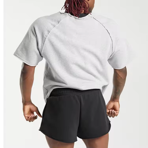 <span class=keywords><strong>Camiseta</strong></span> de gran tamaño con estampado personalizado para hombre, <span class=keywords><strong>camiseta</strong></span> de manga raglán para culturismo, <span class=keywords><strong>Camiseta</strong></span> de algodón lisa en blanco de secado rápido - Product Image 3