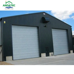 Porta Scorrevole in Acciaio Zincato <span class=keywords><strong>a</strong></span> Installazione Rapida, Serranda Avvolgibile Temporanea per Magazzini e Cantieri, Facile Montaggio - Product Image 2