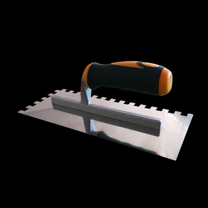 2025 Kunststoff kelle Profession elle Konstruktion Edelstahl Gips gekerbte Kelle - Product Image 3