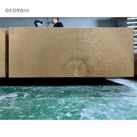Poutres de plafond en bois d'usine pour chambre intérieure Boîtes en bois de chêne massif à 3 côtés en U Conception de cuisine rustique Décoration en bois massif
