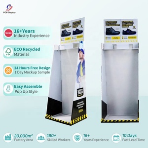 <strong>Foldable</strong> Customized Retail Store <strong>Shoes</strong> Product Display Equipment Advertising Cabinets Carton Cardboard Slippers Floor Stand <strong>Rack</strong> - Product Image 1