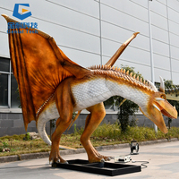 Dragon mécanique pour adulte, Robot Dragon Animatronic commandé à distance