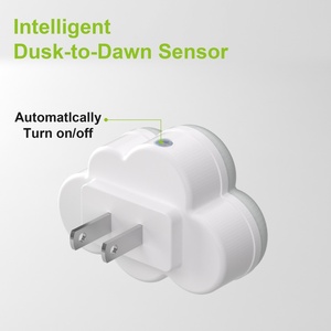 Lampe de nuit LED Creative Cloud à capteur de lumière, lampe de chevet pour chambre d'enfant, prise EU/US - Product Image 4