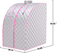 Sac de Sauna à Vapeur Tente avec Sauna 2L Portable Capuche Gonflable Polyvalent Bain de Pieds Sauna Box