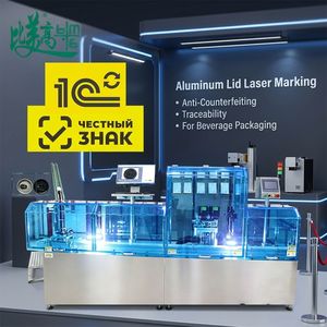 Système Intégré Entièrement Automatique de Codage, Vérification et Rejet par Laser à Fibre pour Bouchons en Aluminium avec Alimentation Automatique - Product Image 2