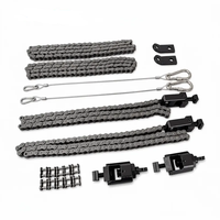 Kit de fixation pour poste de travail en acier allié à rainures en T, dispositif de serrage à chaîne pour le traitement de précision des composants de bride de vanne