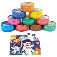 Puzzle pour enfants Puzzle de dessin animé 100 pièces en boîte Puzzle Board Maternelle Éducation précoce