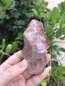 Flamme de quartz hématite, cristal rouge et jaune naturel, flamme dorée, vente en gros, 1 pièce - Product Image 6