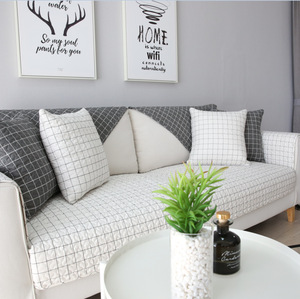 Nordic Simple Modern Four Seasons Universal Combination <strong>Sofa</strong> <strong>Cushion</strong> Pure Cotton Fabric Cover Towel <strong>Set</strong> - Product Image 2